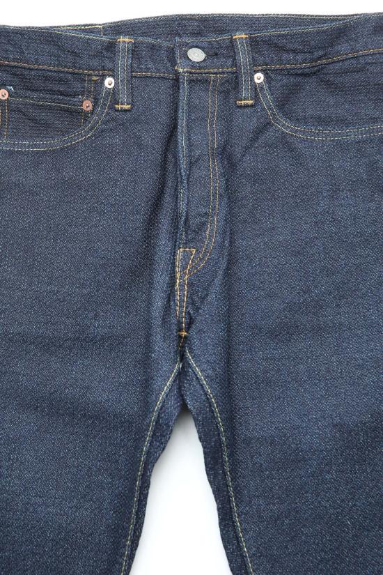  퓨어 블루 재팬 데님 팬츠 워븐 사시코 팬츠 인디고 - PURE BLUE JAPAN