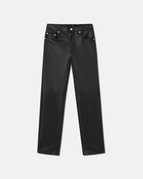  나누슈카 스트레이트 팬츠 NNUW3FRPN017BK BLACK DOM