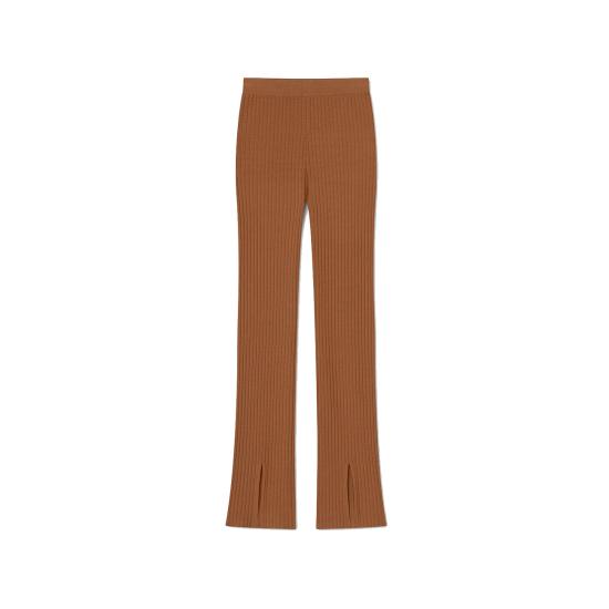  나누슈카 스트레이트 팬츠 NNUW3FRPN018BR CHESTNUT DOM