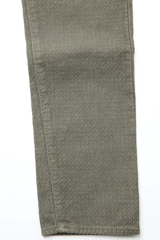  퓨어 블루 재팬 데님 팬츠 워븐 사시코  올리브 X 올리브 - PURE BLUE JAPAN