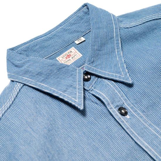  슈가케인 데님 셔츠 슈가 케인 Sc25511 진 코드 워크  네이비 - SUGAR CANE