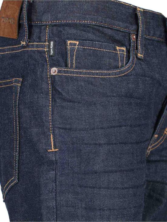 25SS 톰포드 스트레이트 팬츠 DPH001DMC034S24HB775 Blue - TOMFORD