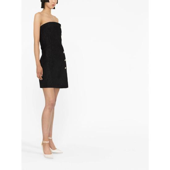  알레산드라리치 숏 원피스 FAB3217 F3803 930 BLACK SILVER - ALESSANDRA RICH