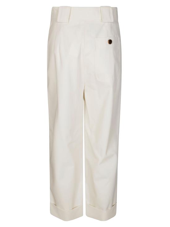 25SS 막스마라 스트레이트 팬츠 2511131061600 001 BIANCO - MAX MARA