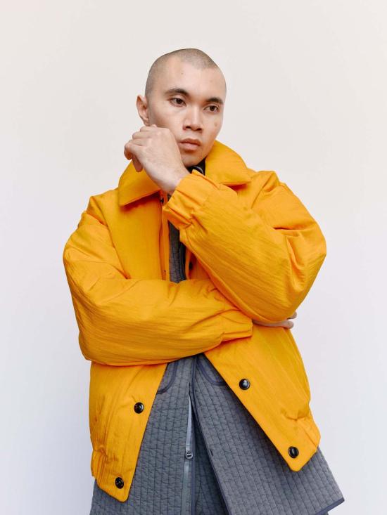  맨틀 자켓 R17 D3 네온 나일론 다운 재킷 - MAN-TLE