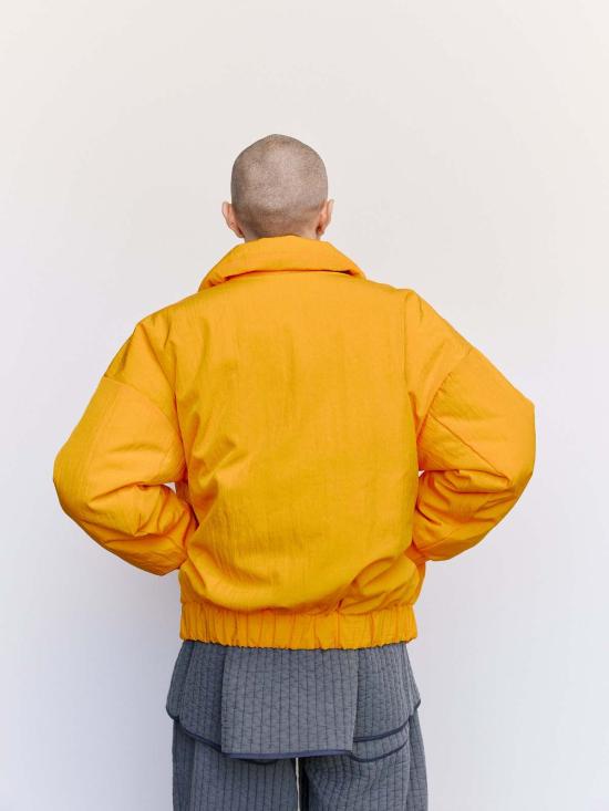  맨틀 자켓 R17 D3 네온 나일론 다운 재킷 - MAN-TLE