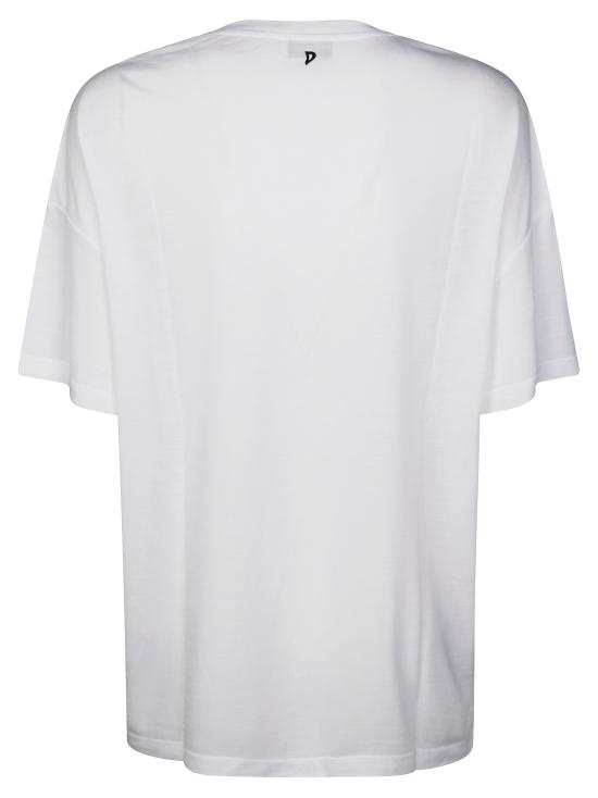 25SS 돈답 반팔 티셔츠 DS041JF0349DXXX 000 BIANCO - DONDUP