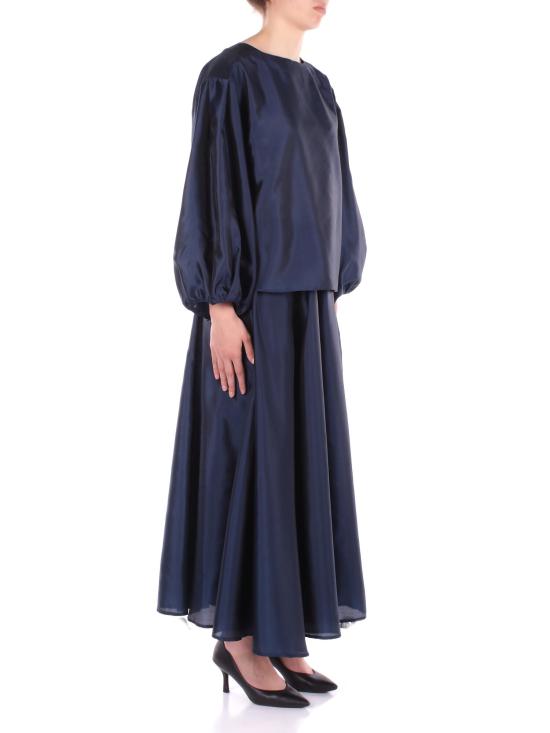 25SS 엠포리오 아르마니 롱 스커트 EW001431AF16041 UB096 Blue - EMPORIO ARMANI