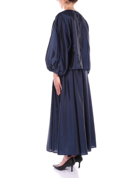 25SS 엠포리오 아르마니 롱 스커트 EW001431AF16041 UB096 Blue - EMPORIO ARMANI