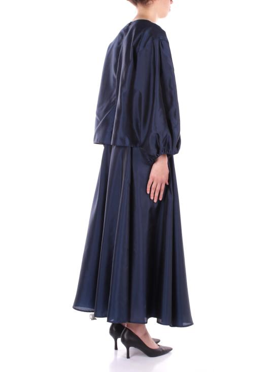 25SS 엠포리오 아르마니 롱 스커트 EW001431AF16041 UB096 Blue - EMPORIO ARMANI