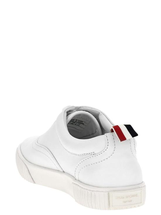  톰브라운 비텔로 카프 레더 헤리티지 스니커즈 MFE007B05584100 White - THOM BROWNE