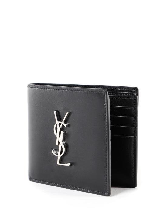  생로랑 모노그램 반남성지갑 4532760SX0E1000 Black - SAINT LAURENT