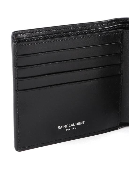  생로랑 모노그램 반남성지갑 4532760SX0E1000 Black - SAINT LAURENT