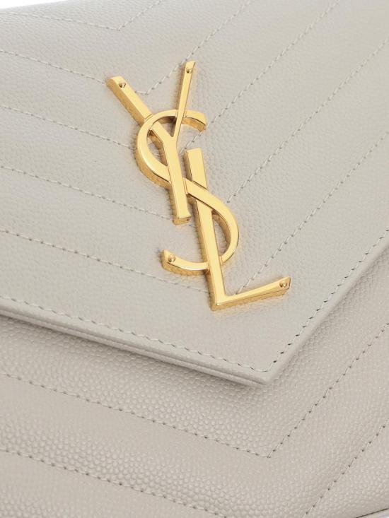 26SS 생로랑 지갑 377828BOW019207 White - SAINT LAURENT