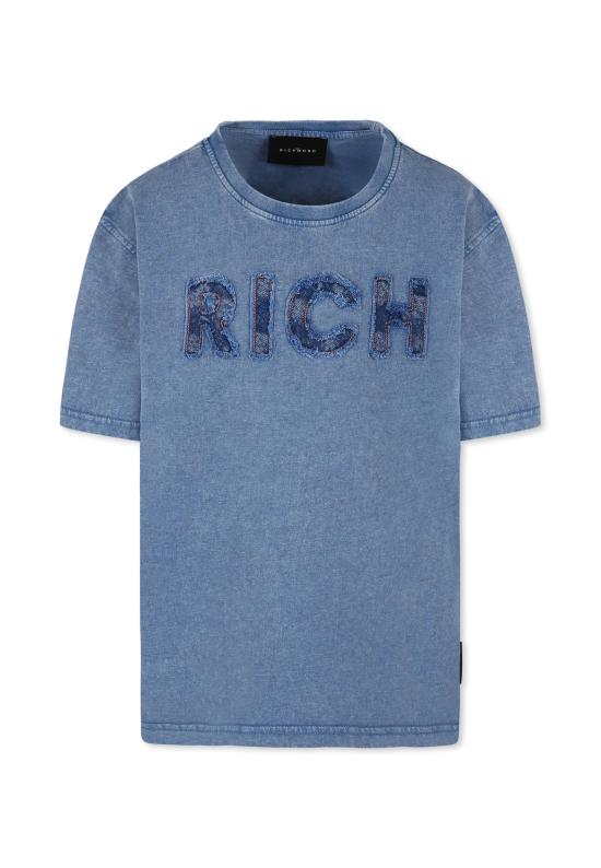 25SS [키즈] 리치몬드 티셔츠 RBP25113TS CLOUD BLUE MELANGE LIGHT BLUE