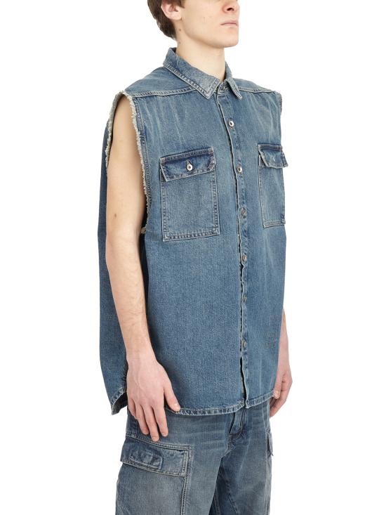 25SS 다크쉐도우 데님 셔츠 LDU01E3764DWB06 Light blue - DRKSHDW