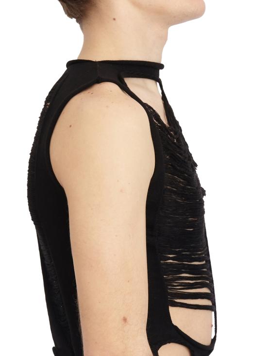 25SS 릭 오웬스 민소매 티셔츠 LRR01E5670KGRIDM09 Black - RICK OWENS