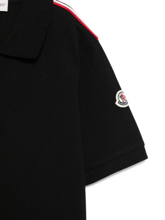 25SS [키즈] 몽클레어 폴로 셔츠 8A00006 89ALK 999 NERO - MONCLER