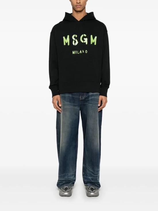 25SS 엠에스지엠 후드 티셔츠 3840MM515 257000 99 BLACK - MSGM