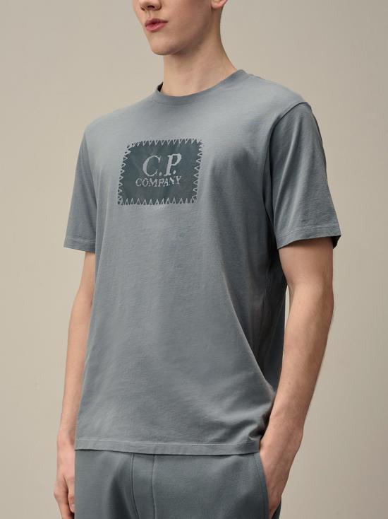 25SS 씨피 컴퍼니 반팔 티셔츠 18CMTS029A 005100W 872 STORMY WEATHER DOM - C.P. COMPANY