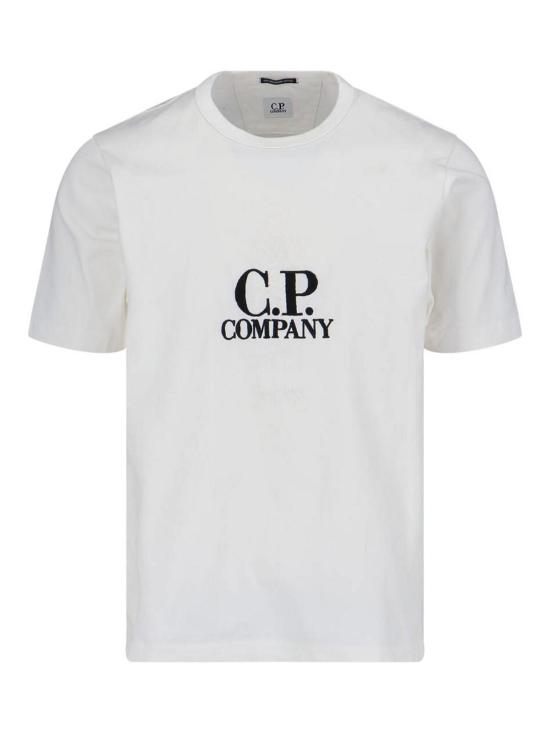 25SS 씨피 컴퍼니 반팔 티셔츠 18CMTS106A 110301W 103 GAUZE WHITE DOM