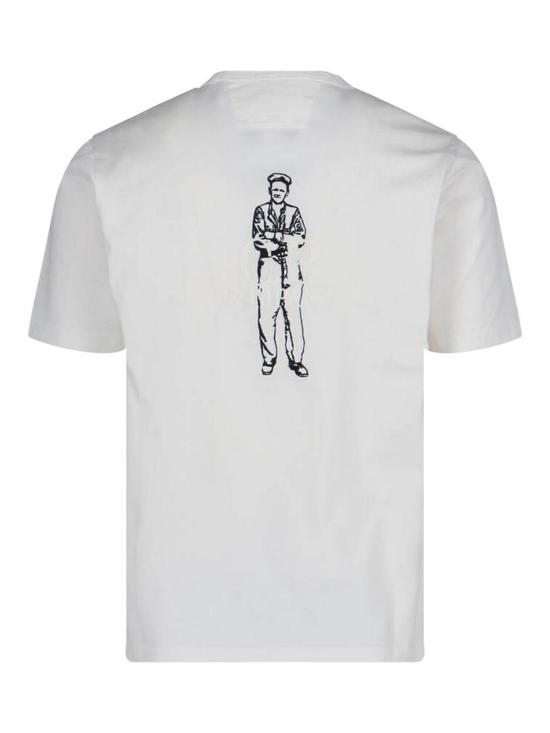 25SS 씨피 컴퍼니 반팔 티셔츠 18CMTS106A 110301W 103 GAUZE WHITE DOM - C.P. COMPANY