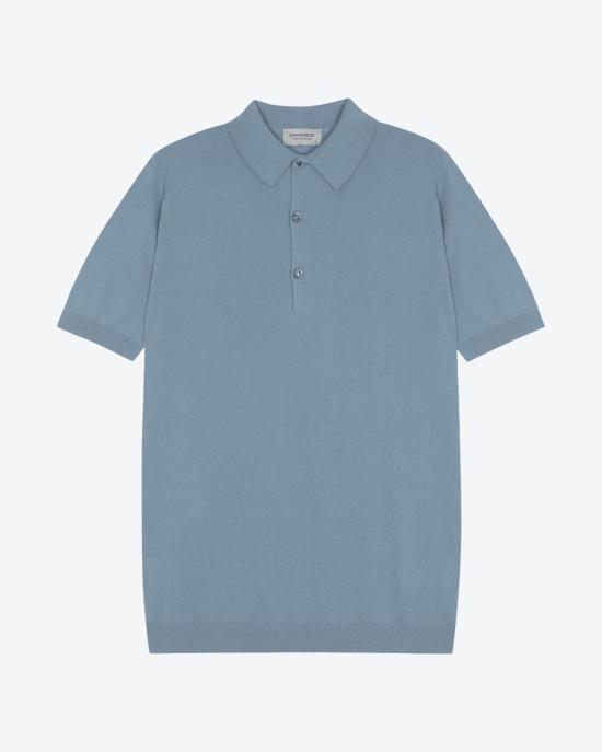 25SS 존스메들리 폴로 티셔츠 ADRIAN SEA GLASS CELESTE - JOHN SMEDLEY
