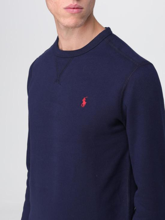25FW 폴로 랄프로렌 포니 로고 자수 맨투맨 710766772 003 Blue - POLO RALPH LAUREN