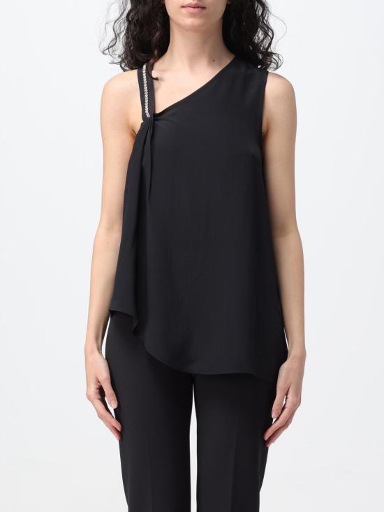  리우조 민소매 티셔츠 CA4327T2525 22222 Black