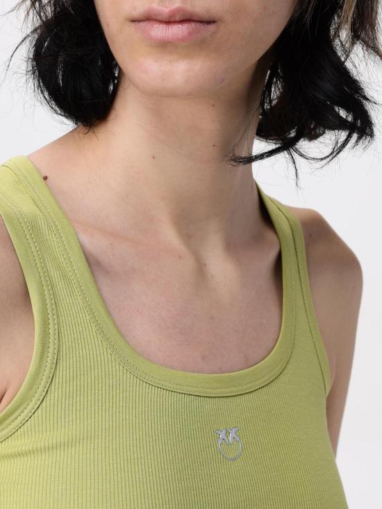 25FW 핑코 민소매 티셔츠 100807A2C1 T52 Forest Green - PINKO