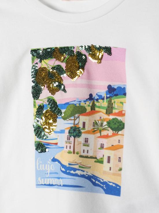  [키즈] 리우조 티셔츠 KA4133J5003 10602 White - LIU JO