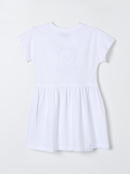  [키즈] 모스키노 원피스 HDV0EBLBA33 10101 White - MOSCHINO