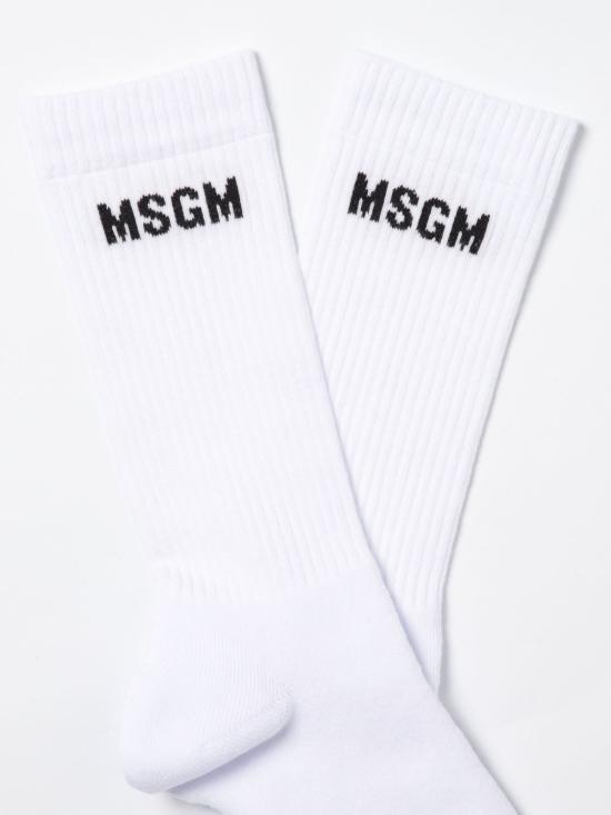 25SS 엠에스지엠 양말 3840MS01257082 02 White - MSGM
