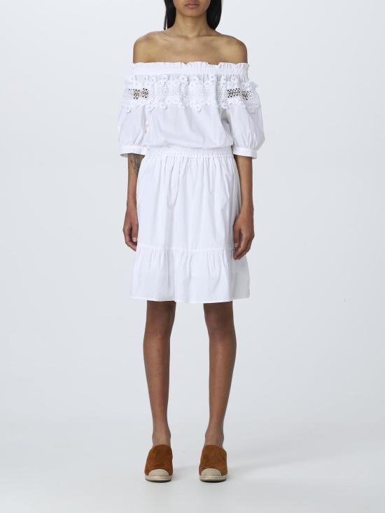  리우조 롱 원피스 WA3172T4853 11111 White