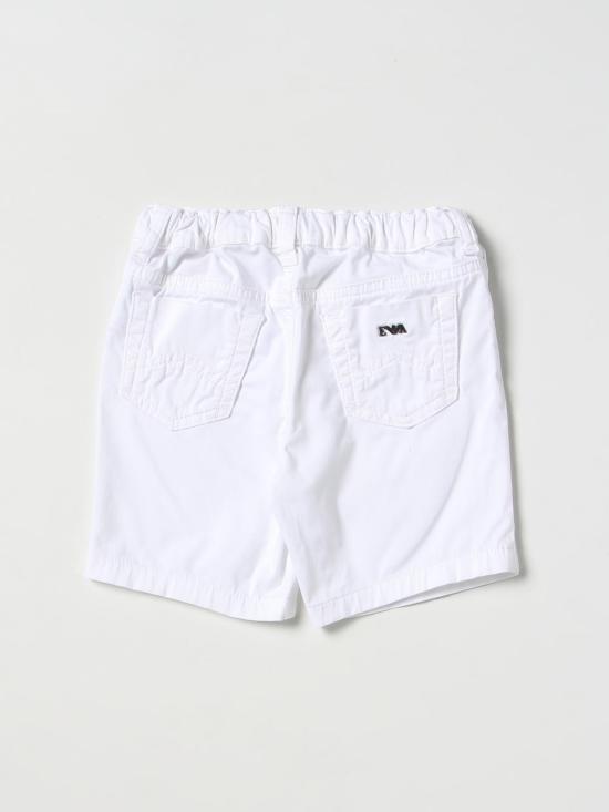 25FW [키즈] 엠포리오 아르마니 쇼츠/버뮤다 8NHS014N7LZ 0100 White - EMPORIO ARMANI