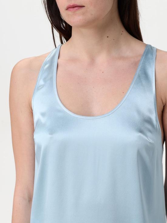 25FW 핑코 민소매 티셔츠 104670A2JR E28 Gnawed Blue - PINKO