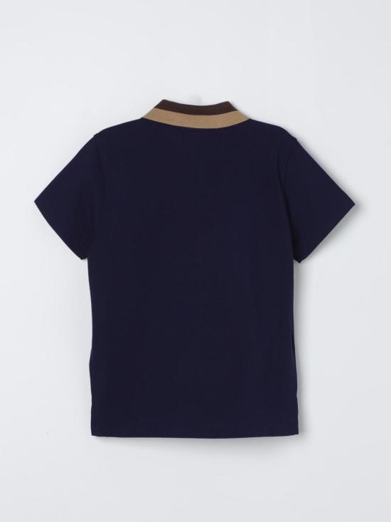 25FW [키즈] 펜디 폴로 셔츠 JMI441AVP F1I11 Blue - FENDI