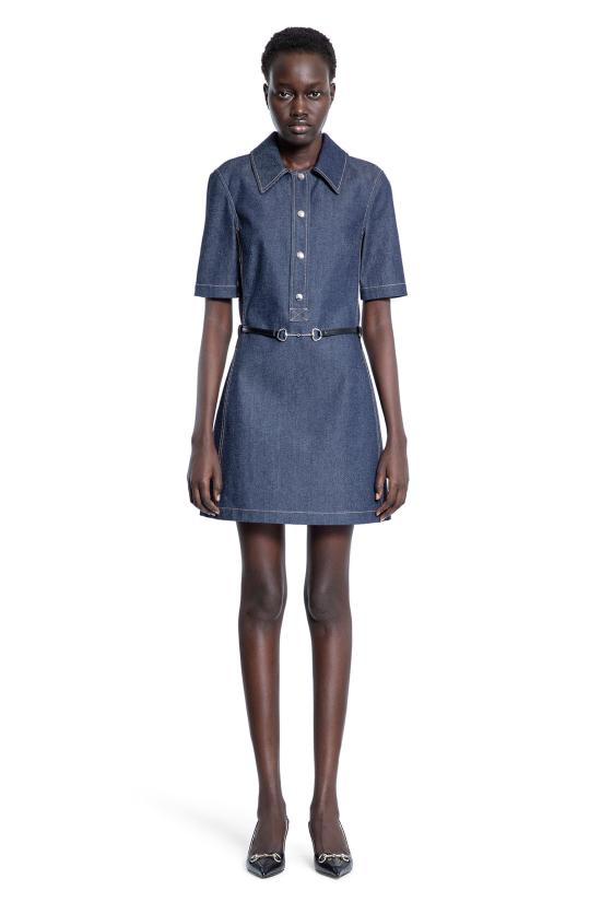  구찌 숏 원피스 819818XDC9E4100 Blue - GUCCI