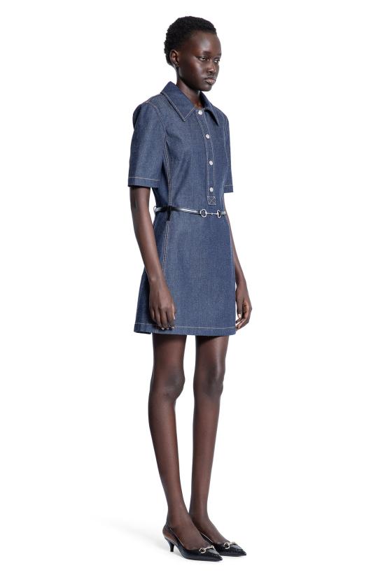  구찌 숏 원피스 819818XDC9E4100 Blue - GUCCI