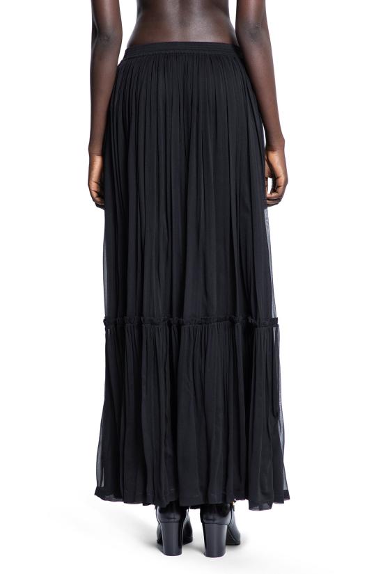  생로랑 롱 스커트 823141Y115W1000 Black - SAINT LAURENT