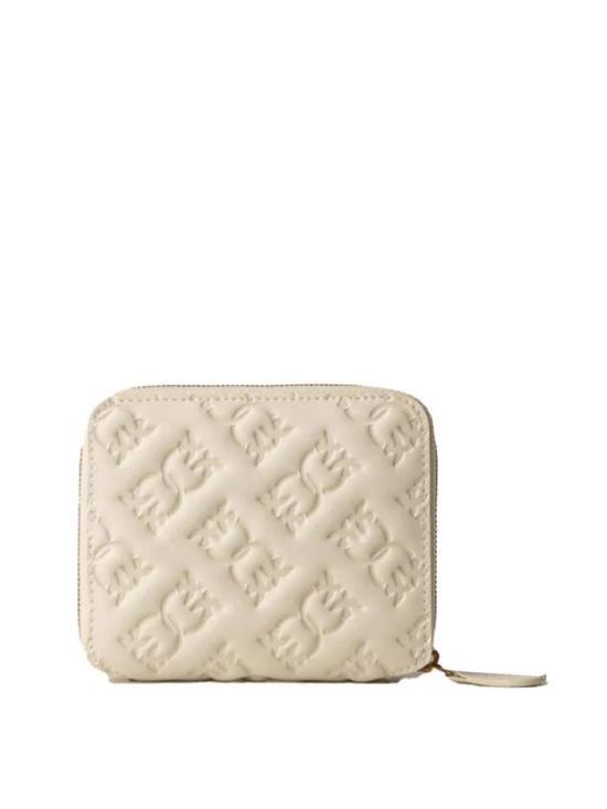  핑코 지갑 100249A1YB Z14Q Bianco seta antique gold - PINKO