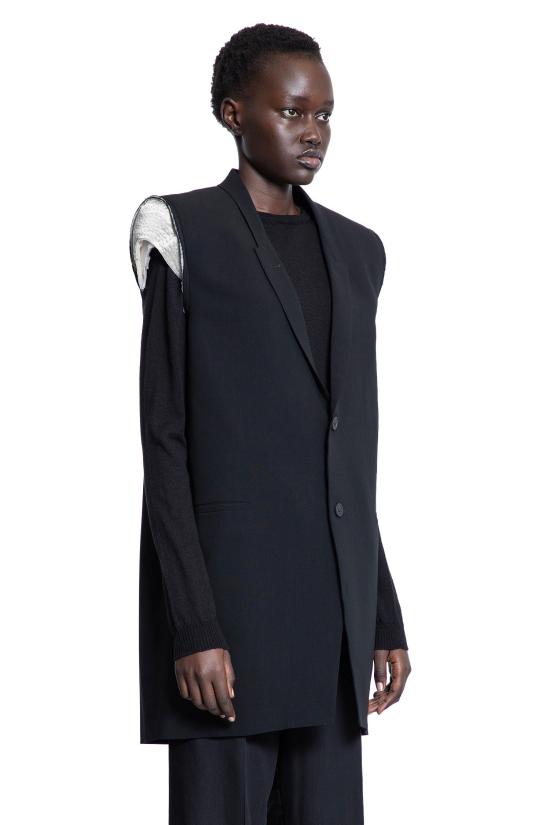  릭 오웬스 베스트 RP01E7768WLP09 Black - RICK OWENS