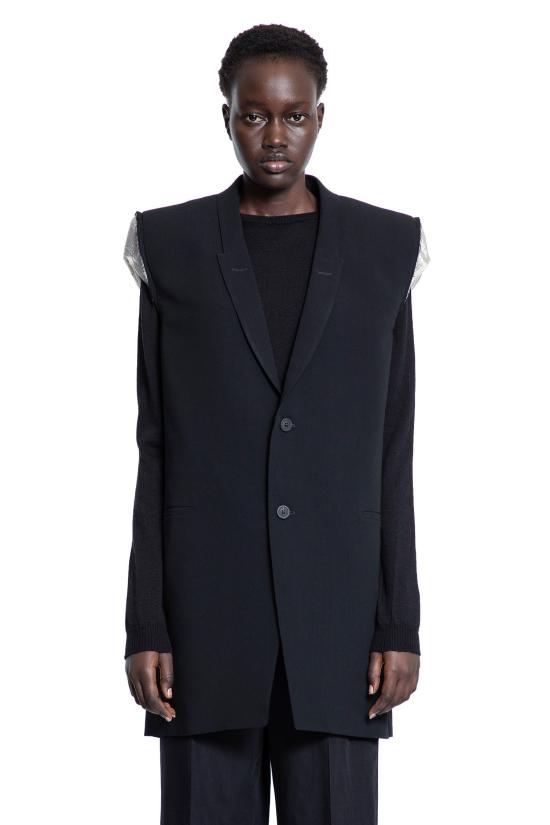  릭 오웬스 베스트 RP01E7768WLP09 Black - RICK OWENS