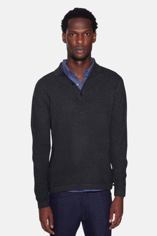  더 타일 클럽 스웨터 타일 클럽 레밍턴 폴로 아스팔트