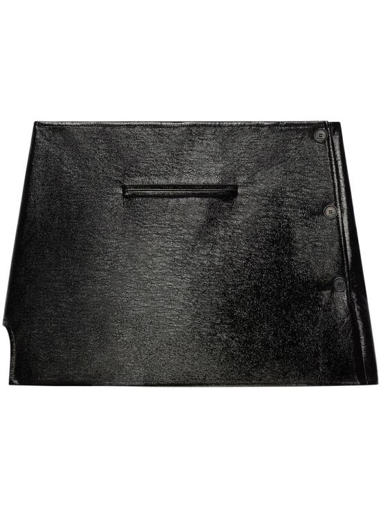  쿠레쥬 숏 스커트 424CJU204VY0014 9999 BLACK Black