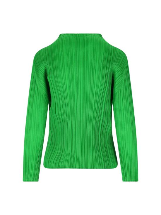 25SS 플리츠플리즈 긴팔 티셔츠 PP56JK12162 GREEN - PLEATS PLEASE
