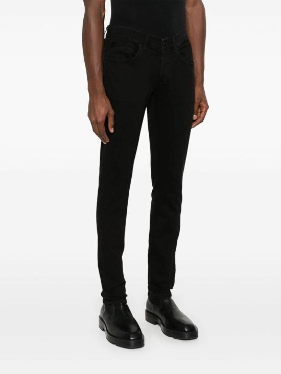  돈답 스트레이트 팬츠 UP232DSH337UHU5999 Black - DONDUP