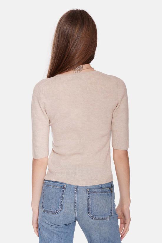  더 타일 클럽 반팔 티셔츠 타일 클럽 엘사 반팔 헨리 샌드스톤 - THE TILE CLUB