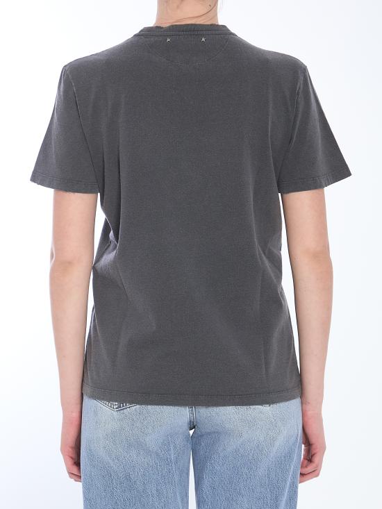 25SS 골든구스 반팔 티셔츠 GWP01220 GREY - GOLDEN GOOSE