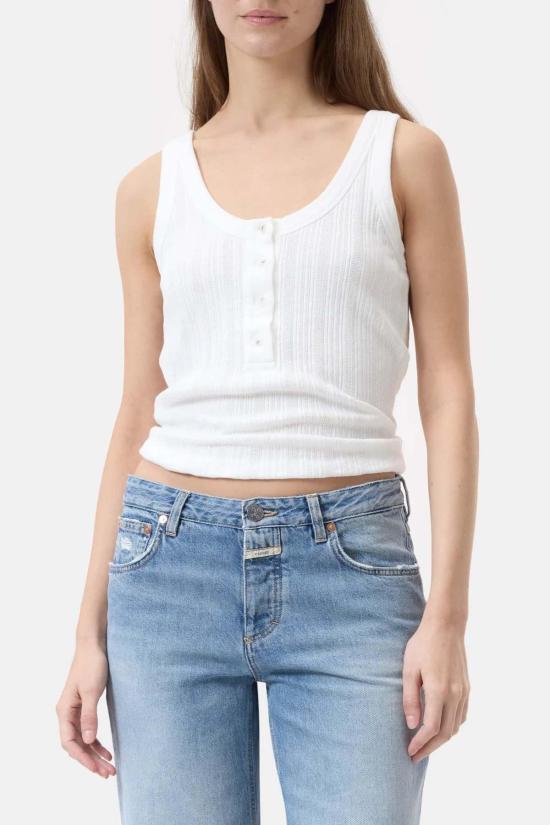  클로즈드 민소매 티셔츠 플래킷 탱크 아이보리 - CLOSED